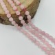 8 MM Küre Kesim Madagaskar Pembe Kuvars Taşı Doğal Taş Dizi ( 20 CM )  - KLCDZ1175