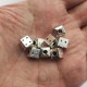 8X7 MM Bileklik Kolye Takı Zar Şekilli Küp Şekilli Ara Aparat Malzeme - KLCTK0022