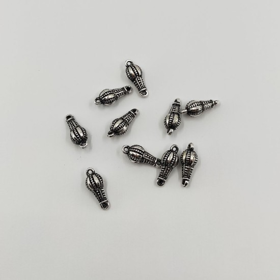 5 Adet 13X5 MM Çift Kulplu Bileklik Kolye Takı Tesbih Ara Aparat Malzeme - KLCTK0394